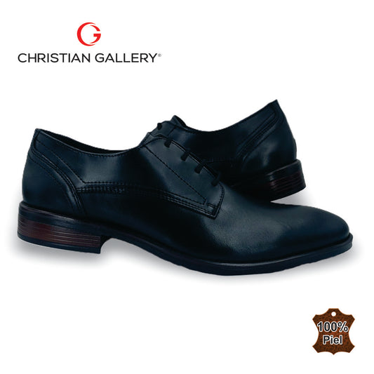 Zapato Formal de Piel mod. 5256-1 color negro – Christian Gallery