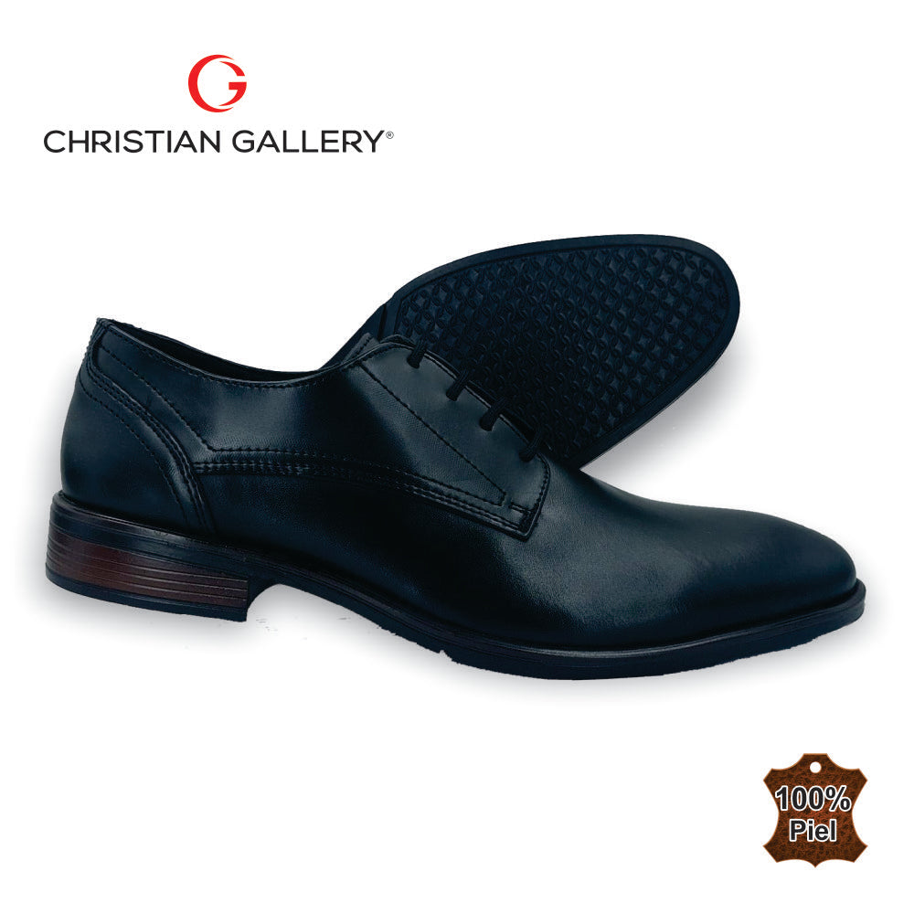 Zapato Formal de Piel mod. 5256-1 color negro – Christian Gallery