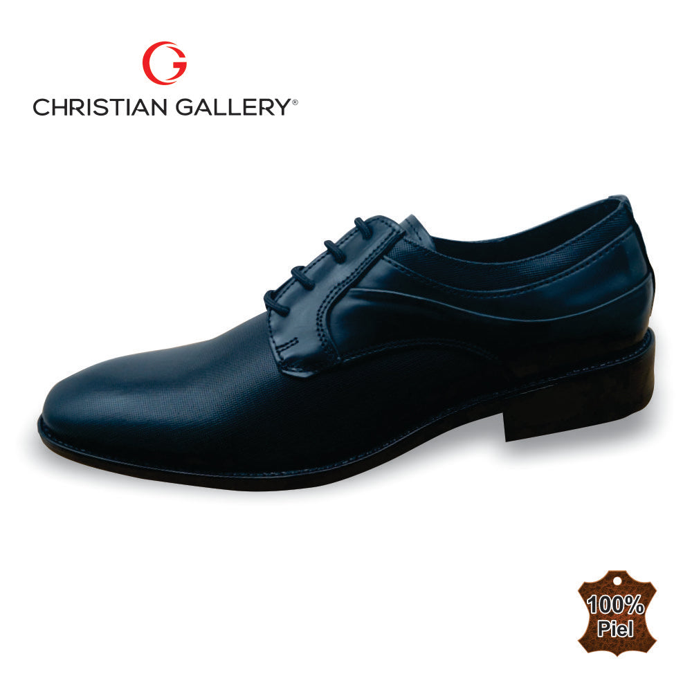 Zapato Formal de Piel mod. 3024-1 color negro – Christian Gallery