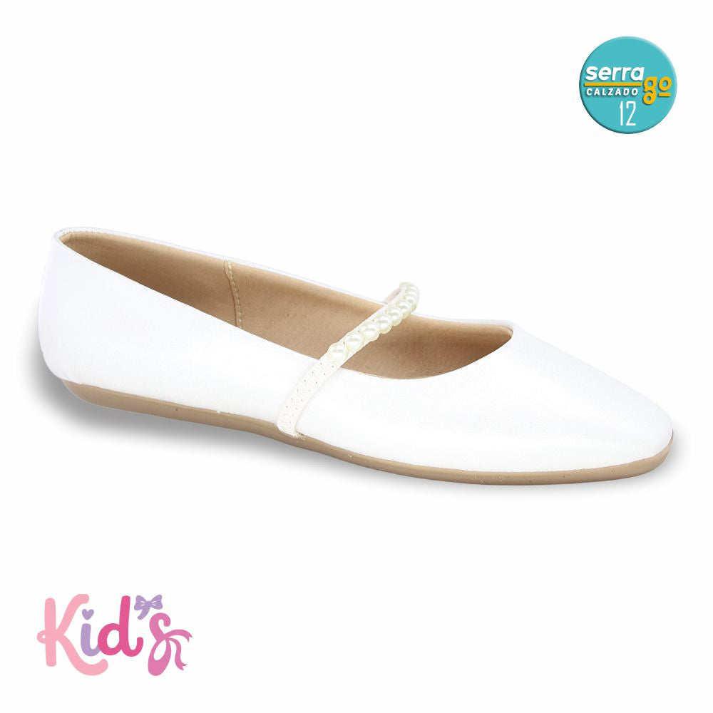 BALERINA PARA NILA ZULIA, ESTILO 4000, COLOR BCO PERLA, CORRIDA 12 - 24.5