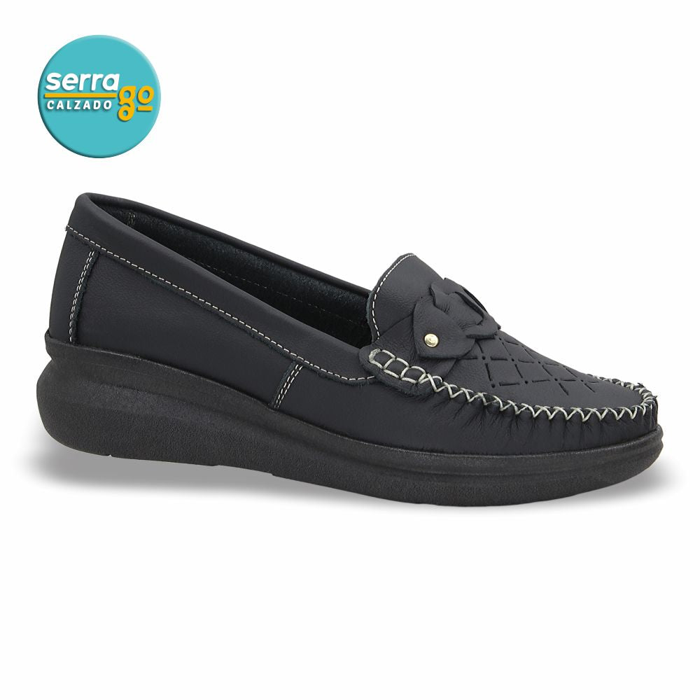 MOCASIN CONFORT DAMA ESTILO 634 COLOR NEGRO