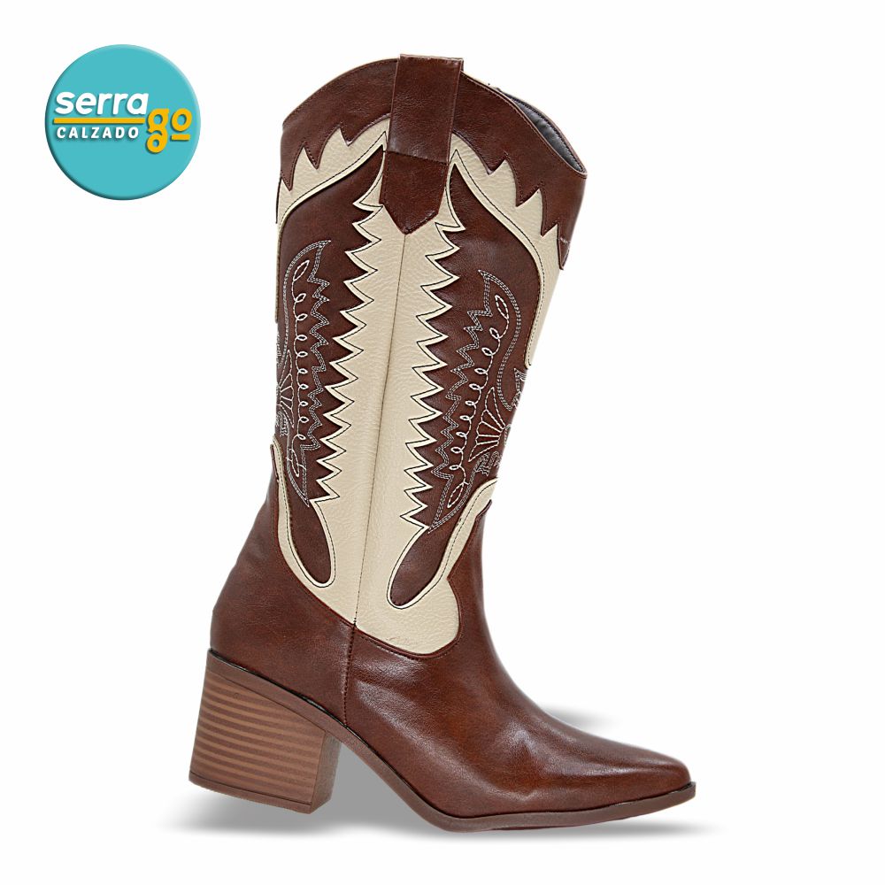 BOTA LARGA DAMA ESTILO 6026 COLOR COÑAG