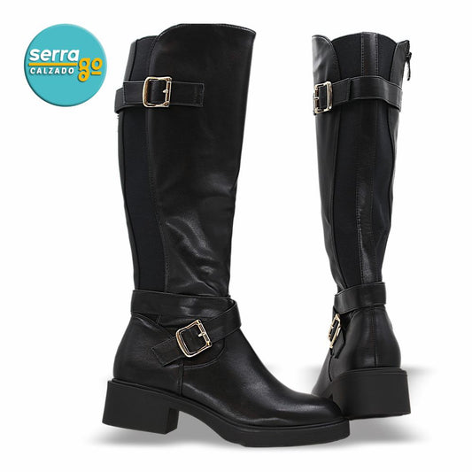 BOTA DAMA ESTILO JO-02 COLOR NEGRO