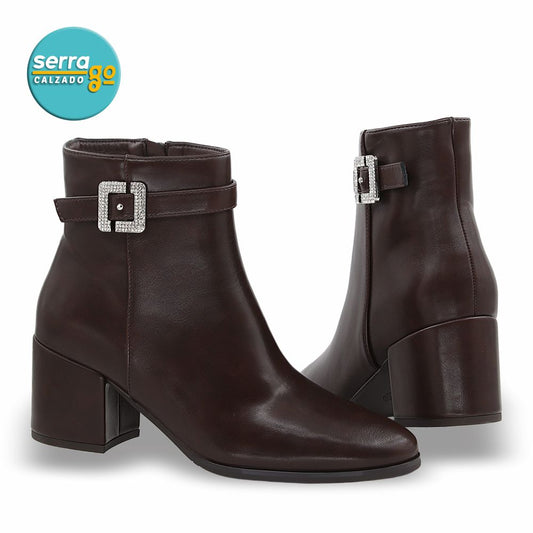BOTA DAMA ESTILO JO-21 COLOR CAFE