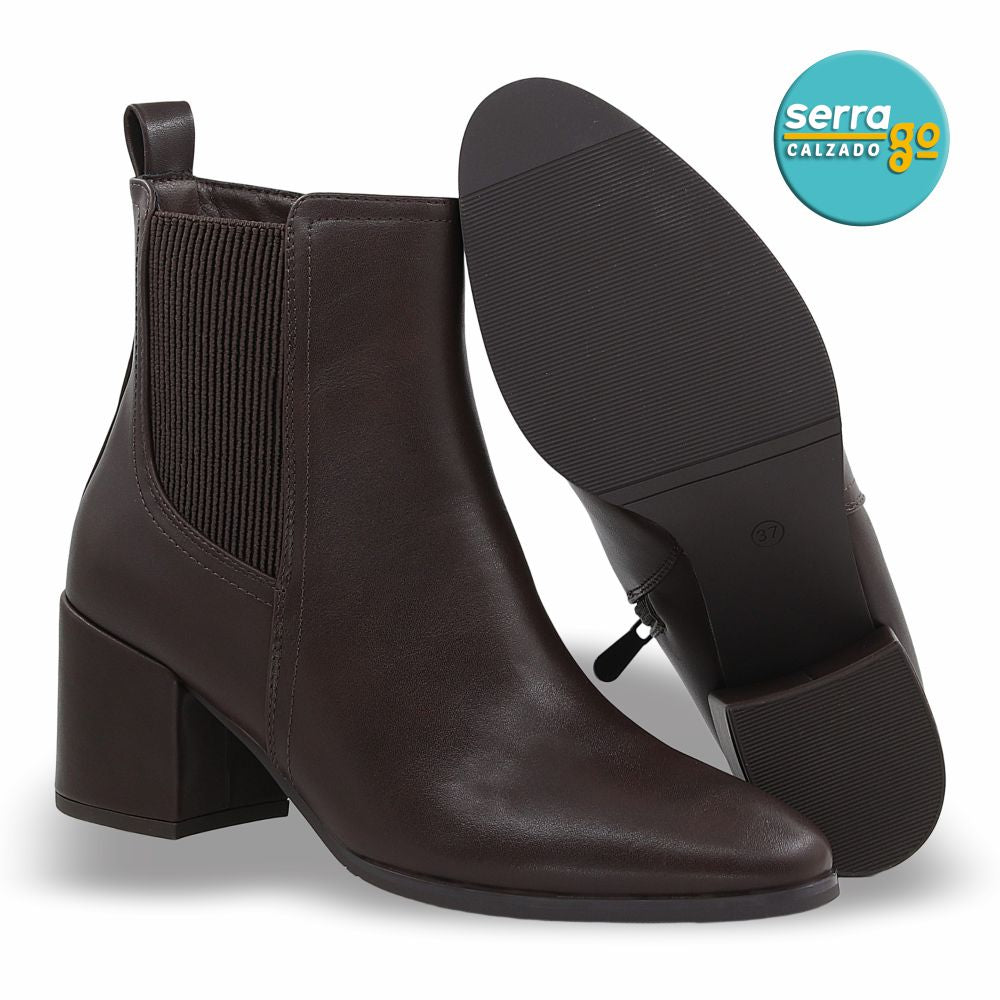 BOTA DAMA ESTILO JO-05 COLOR CAFE