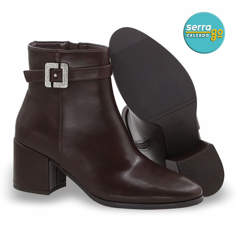 BOTA DAMA ESTILO JO-21 COLOR CAFE
