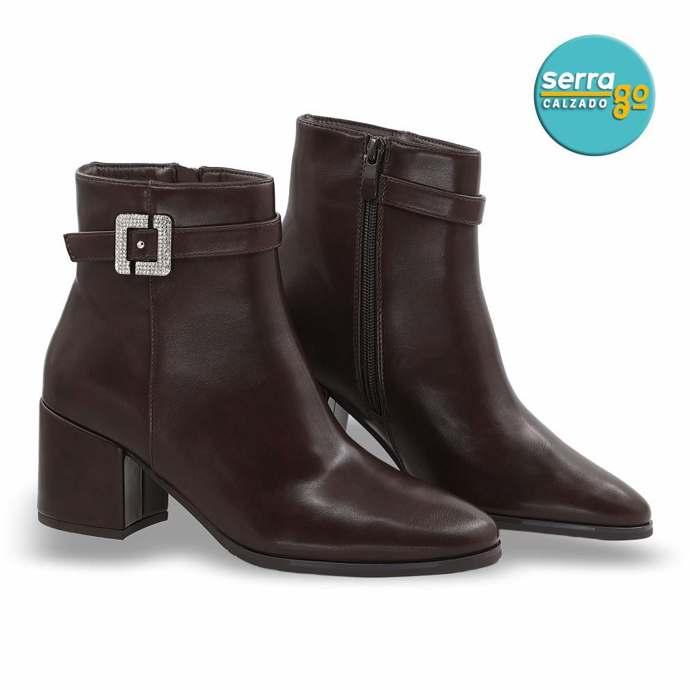 BOTA DAMA ESTILO JO-21 COLOR CAFE