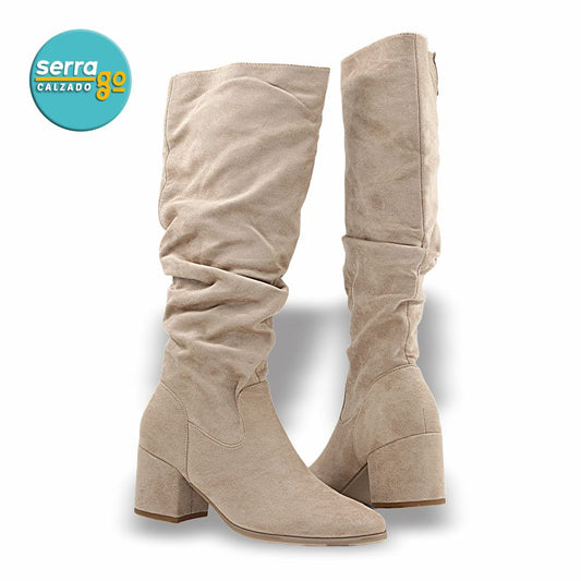BOTA LARGA DAMA ESTILO JO-09 COLOR BUCK MAIZ