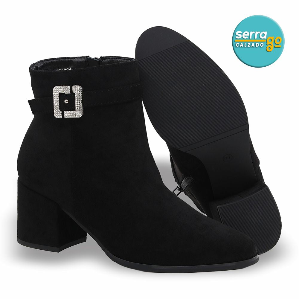 BOTA DAMA ESTILO JO-21 COLOR BUCK NEGRO