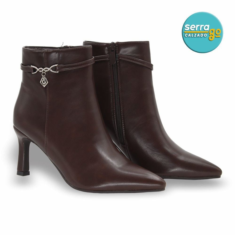 BOTA DAMA ESTILO JO-12 COLOR CAFÉ