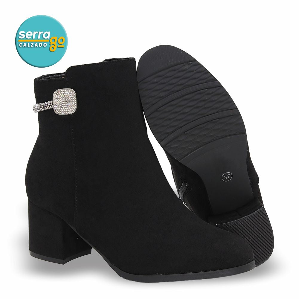 BOTA DAMA ESTILO JO-11 COLOR BUCK NEGRO