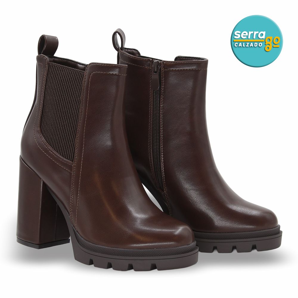 BOTA DAMA ESTILO JO-07 COLOR CAFÉ