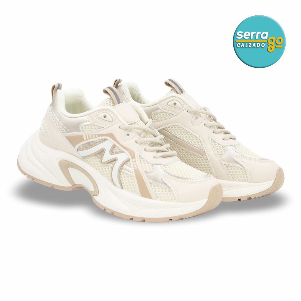 Tenis Deportivo Light mod. 726 Color Beige