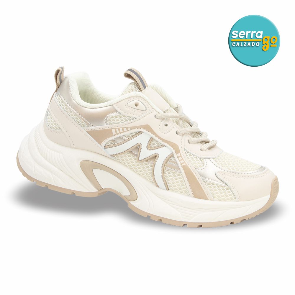 Tenis Deportivo Light mod. 726 Color Beige