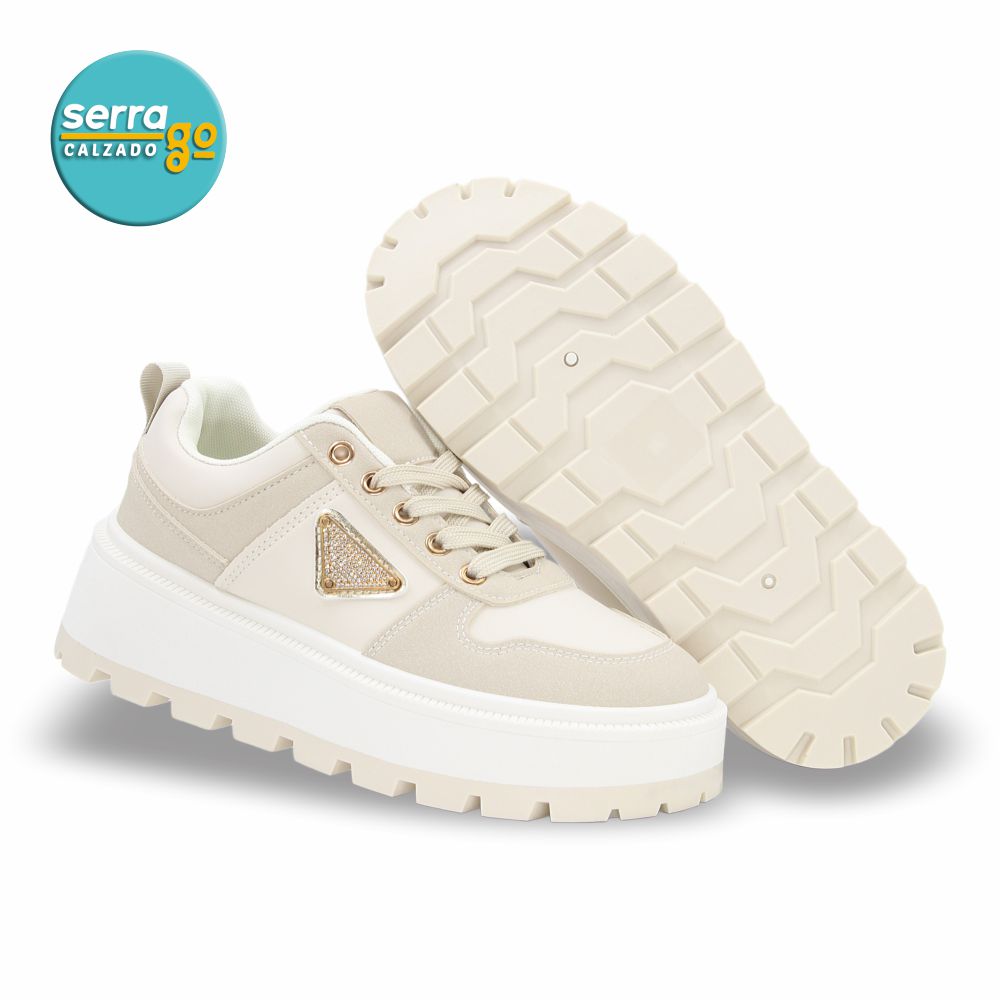 CALZADO URBANO ESTILO 720 COLOR BEIGE