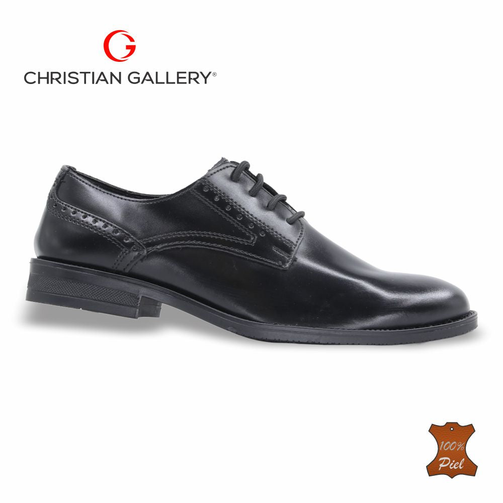 Zapato Formal de Piel mod. A302-1 color negro – Christian Gallery