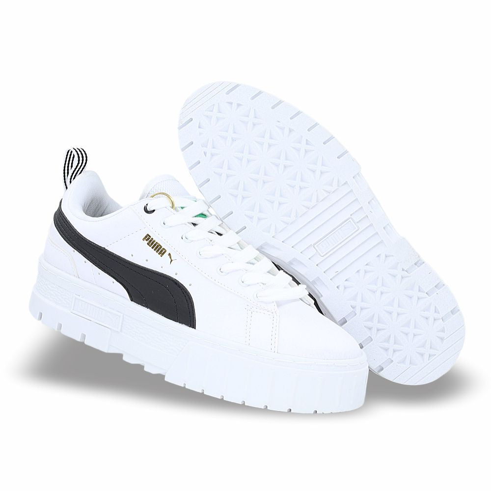 CALZADO URBANO REPLICA PUM CALI COLOR BLANCO NEGRO