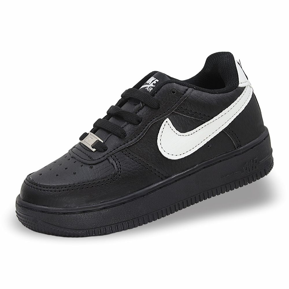 CALZADO URBANO REPLICA NIK AIR FORCE 1 L20 COLOR NEGRO BLANCO