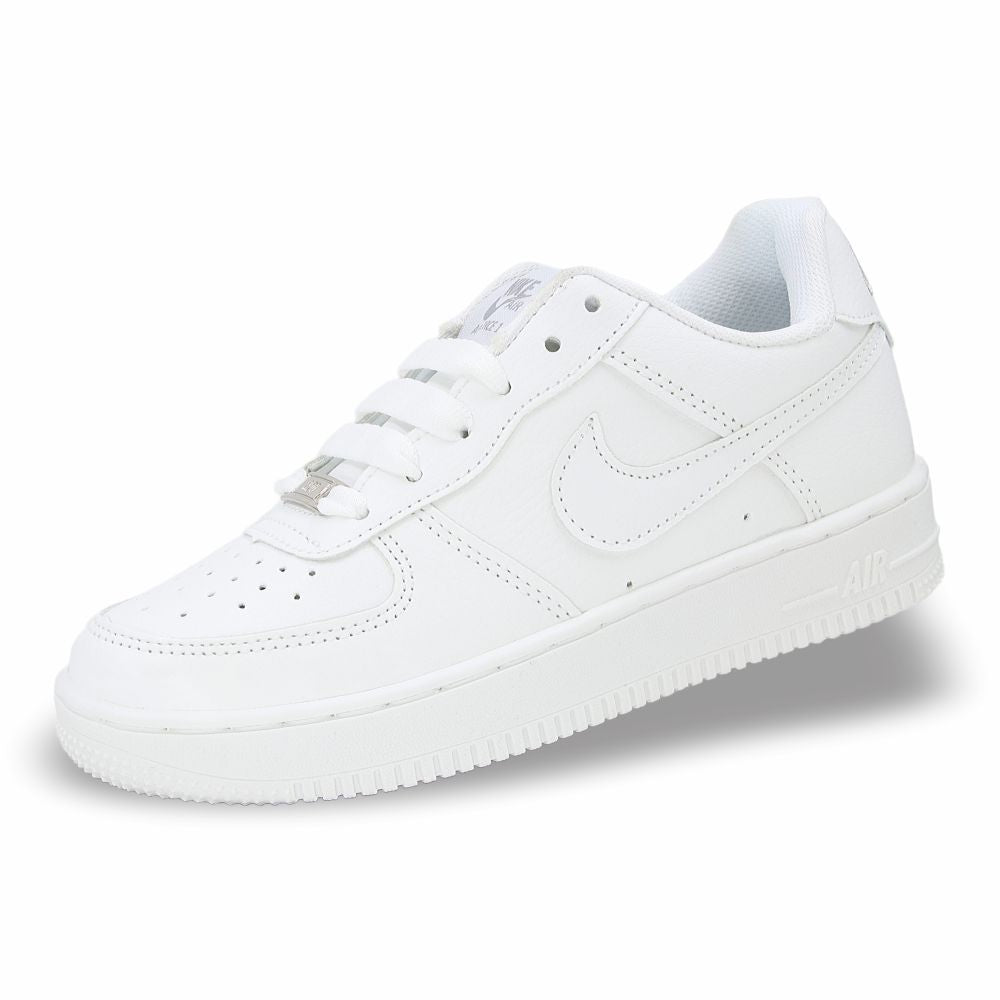 CALZADO URBANO REPLICA NIK AIR FORCE 1 L20-1 COLOR BLANCO TOTAL