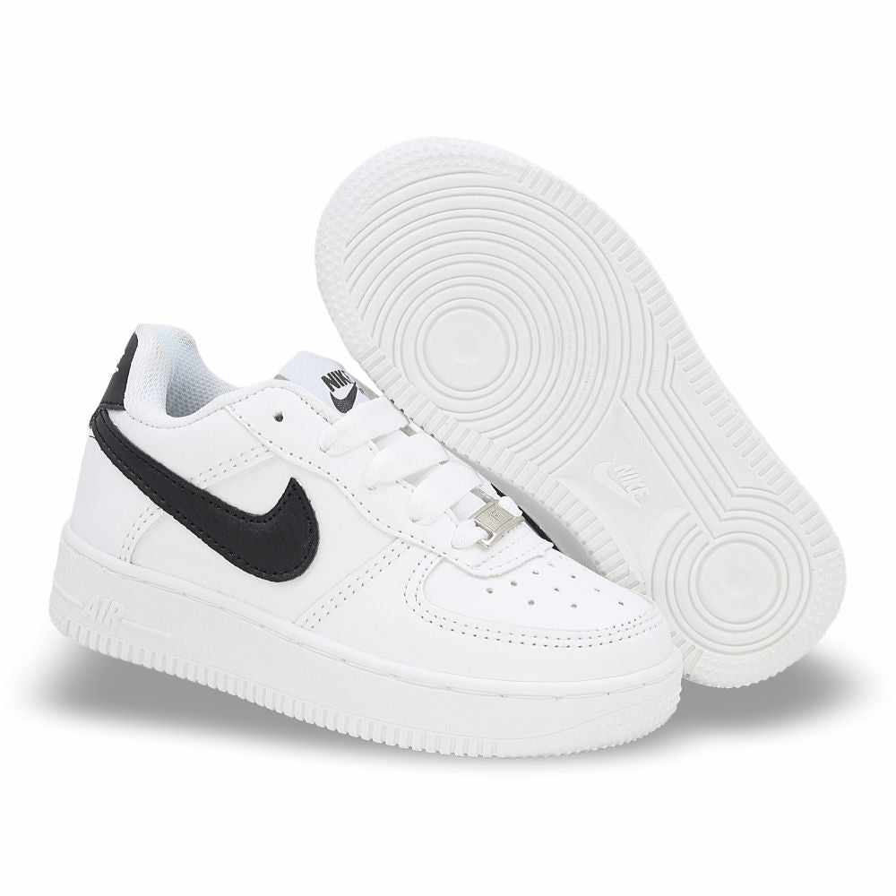 CALZADO URBANO REPLICA NIK AIR FORCE 1 L20 COLOR BLANCO NEGRO