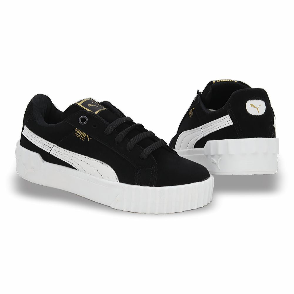 CALZADO URBANO MOD. SUEDEC L26 REPLICA PUM SUEDE COLOR NOBUCK NEGRO BLANCO
