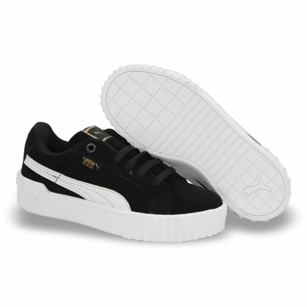 CALZADO URBANO MOD. SUEDEC L26 REPLICA PUM SUEDE COLOR NOBUCK NEGRO BLANCO