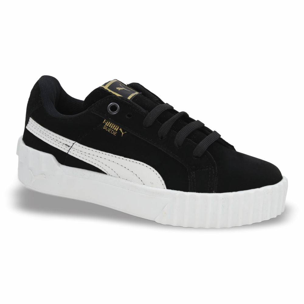 CALZADO URBANO MOD. SUEDEC L26 REPLICA PUM SUEDE COLOR NOBUCK NEGRO BLANCO