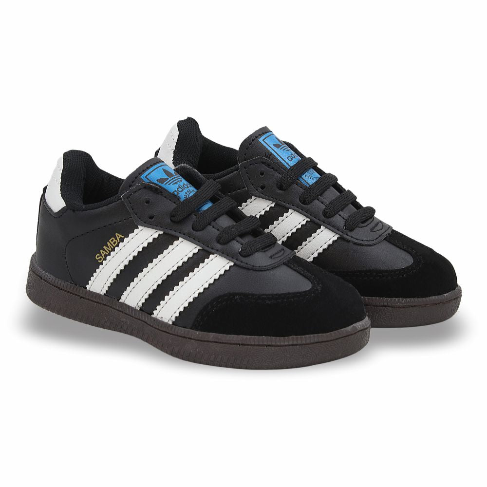 CALZADO URBANO MOD. SAMBAC L21 REPLICA ADID SAMBA COLOR NEGRO BLANCO