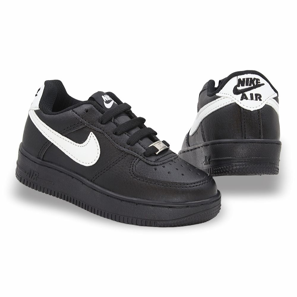 CALZADO URBANO REPLICA NIK AIR FORCE 1 L20 COLOR NEGRO BLANCO