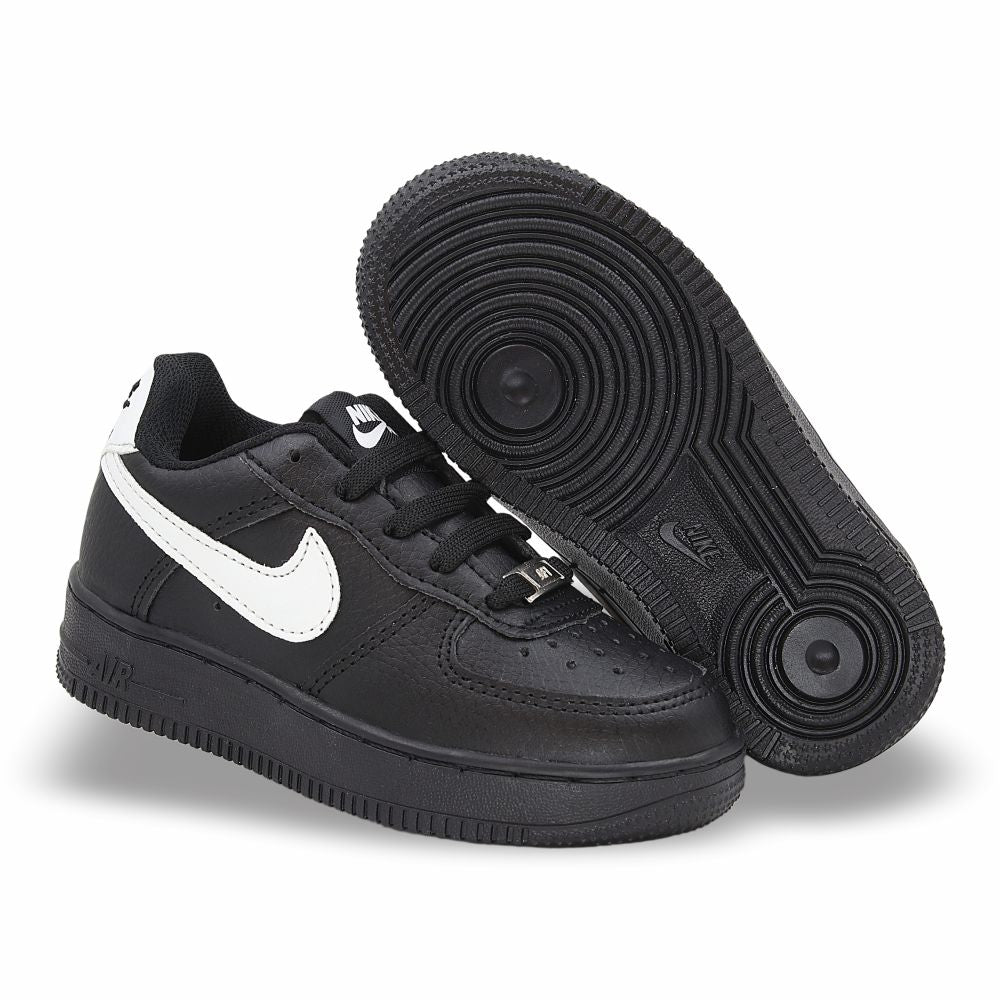 CALZADO URBANO REPLICA NIK AIR FORCE 1 L20 COLOR NEGRO BLANCO