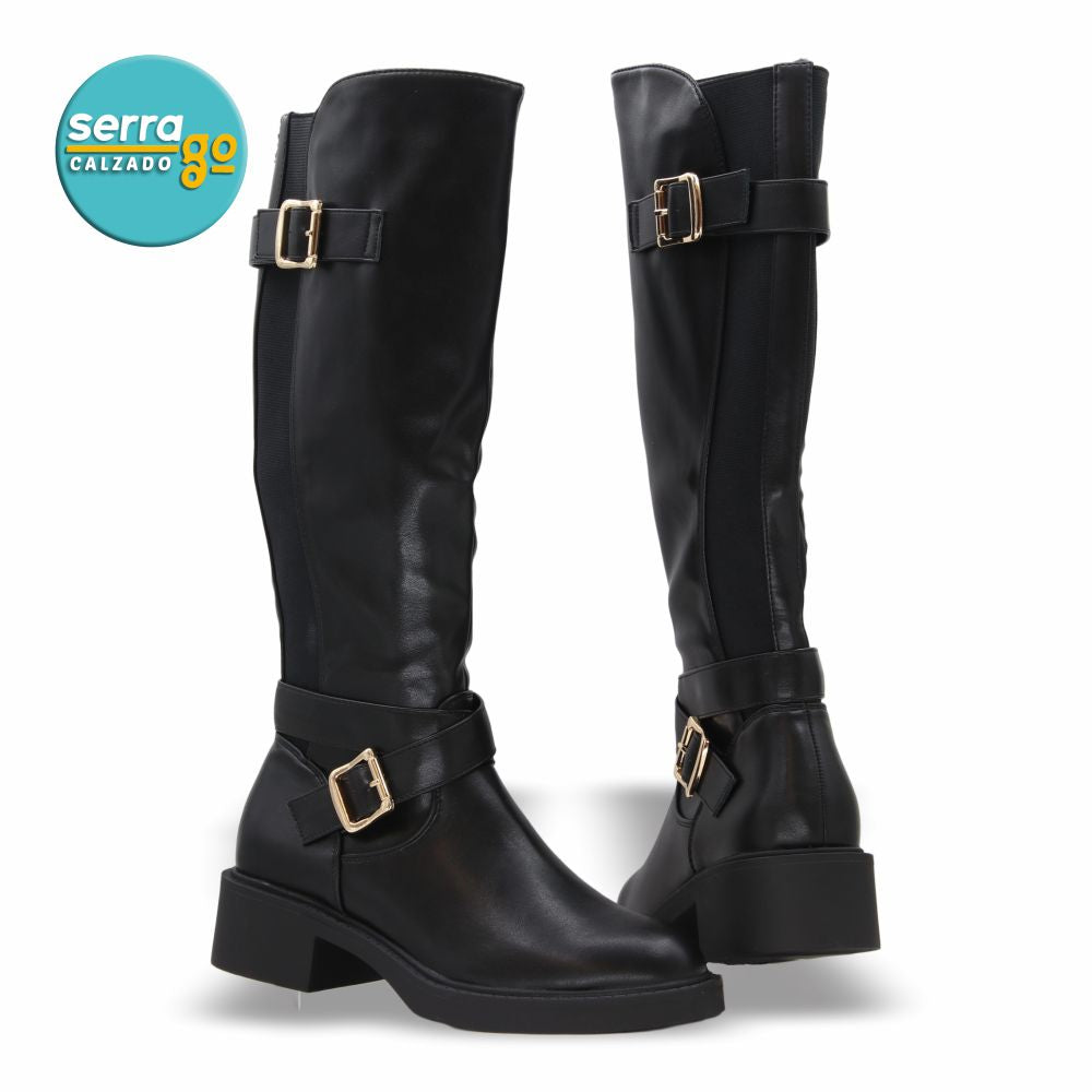 BOTA DAMA ESTILO JO-02 COLOR NEGRO