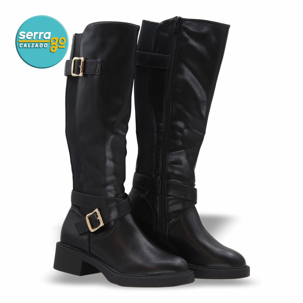 BOTA DAMA ESTILO JO-02 COLOR NEGRO