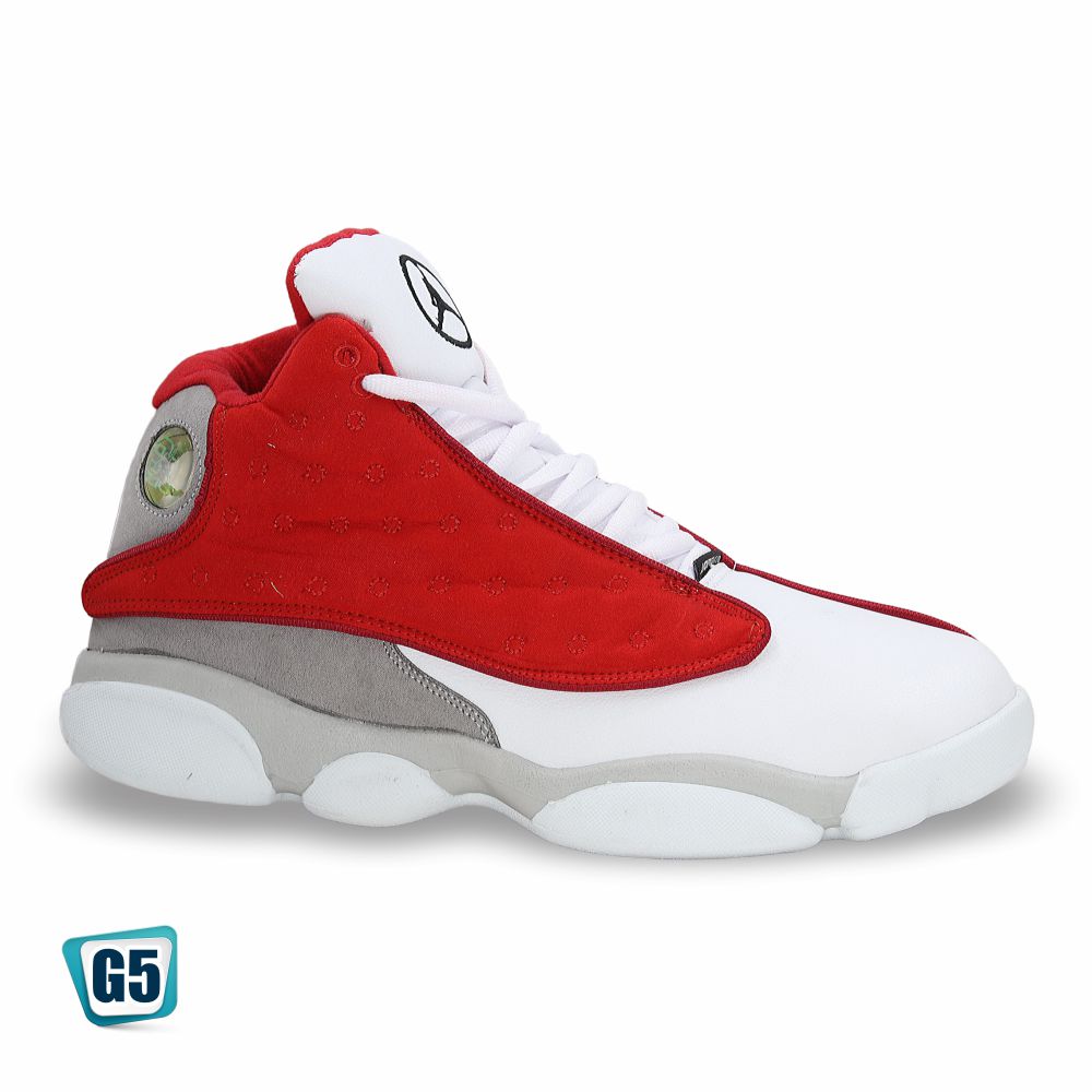 CALZADO URBANO REPLICA JORDAN RETRO R13YM COLOR GYM RED