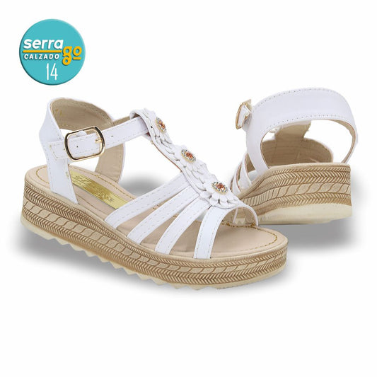 SANDALIA INFANTIL ESTILO 317 COLOR BLANCO