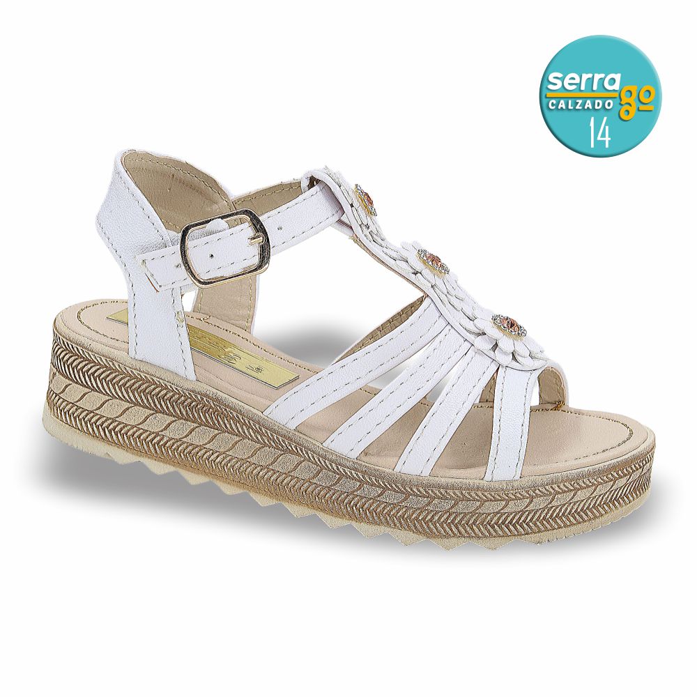SANDALIA INFANTIL ESTILO 317 COLOR BLANCO
