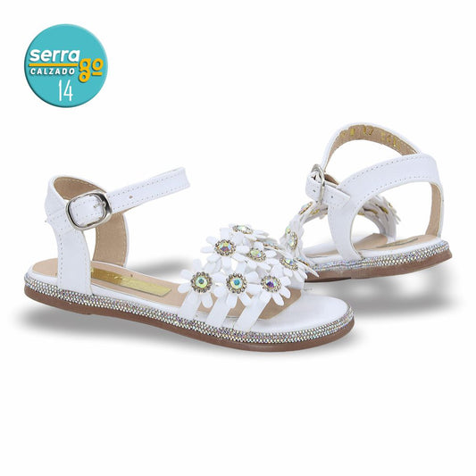 SANDALIA INFANTIL ESTILO 610 COLOR BLANCO