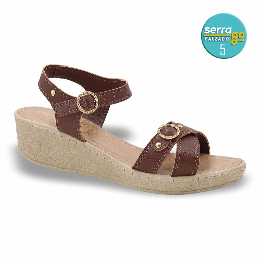 SANDALIA CASUAL DAMA ESTILO 56 COLOR COMINO