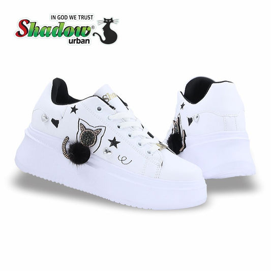CALZADO URBANO ESTILO 4031 COLOR BLANCO / NEGRO