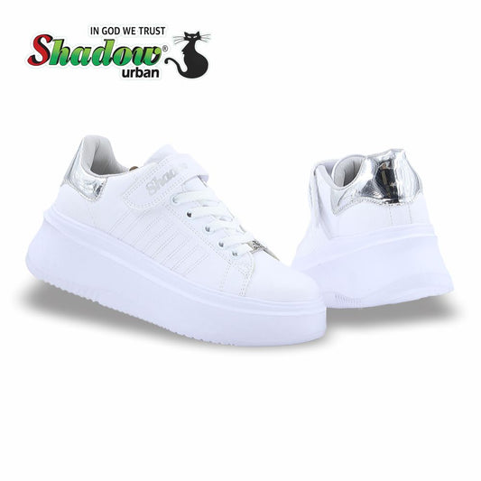 CALZADO URBANO ESTILO 4077 COLOR BLANCO / PLATA