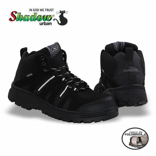 CALZADO DE SEGURIDAD CASCO POLIAMIDA MODELO 2048 COLOR NEGRO