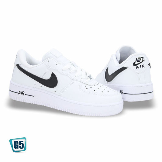 CALZADO URBANO REP NIK AIR FORC AF1MA-6 COLOR BLANCO NEGRO FOOT