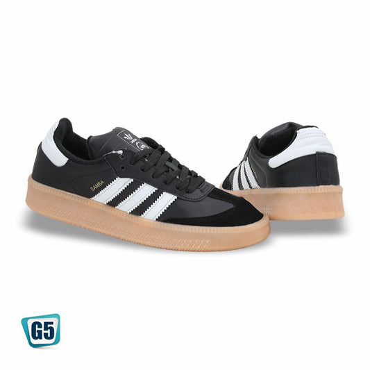 CALZADO URBANO REPLICA SAMBA COLOR NEGRO BLANCO
