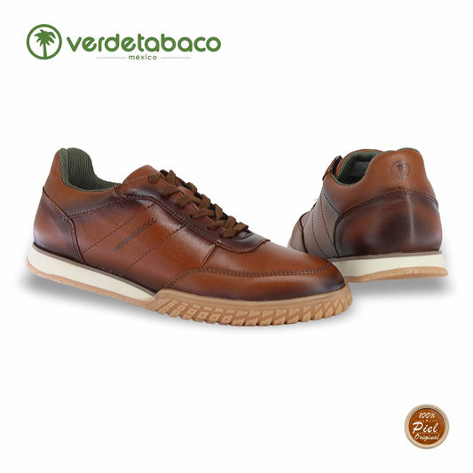 VERDE TABACO, CHOCLO CONFORD PARA CABALLERO, ESTILO 1322, COLOR MIEL.