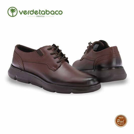 VERDE TABACO, CHOCLO CONFORD PARA CABALLERO, ESTILO 1322, COLOR SHEDRON.
