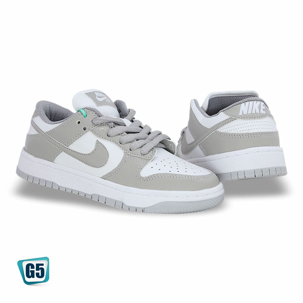 CALZADO URBANO MOD. DUNKG1 COLOR GRIS BLANCO
