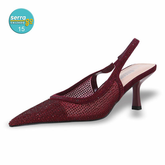 Marca IMPORMODA, Estilo LL-43, Color VINO, Corrida 23 - 26.5