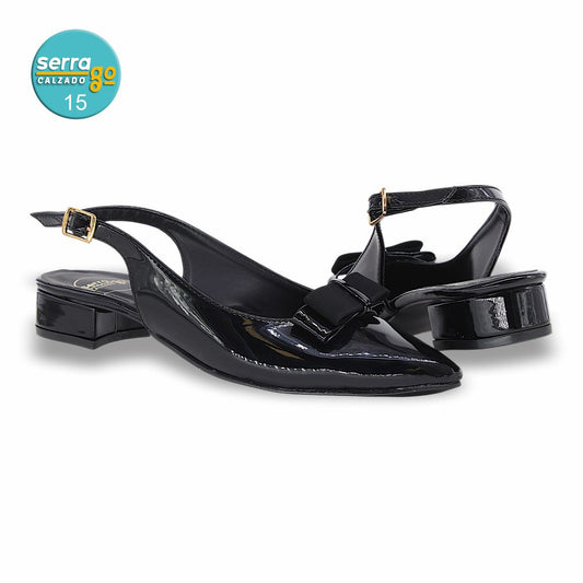 Marca MODA, Estilo 9110, Color CHAROL NGO, Corrida 23 - 26.5.