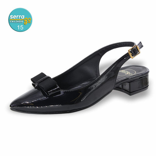 Marca MODA, Estilo 9110, Color CHAROL NGO, Corrida 23 - 26.5.