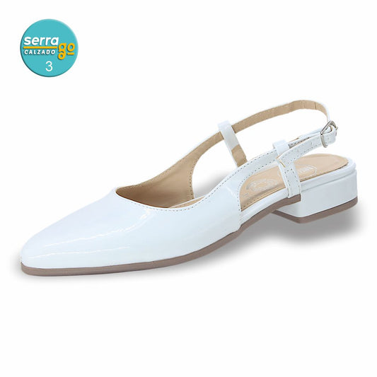 Marca MODA, Estilo 312V, Color CHAROL BCO, Corrida 23 - 26.5