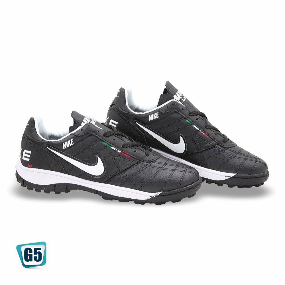 TENIS DE FUTBOL RÁPIDO RÉPLICA NIK TIEMPO LEGEND 2416-4H COLOR NEGRO BLANCO